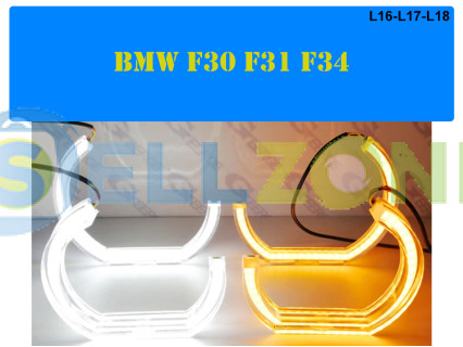 RGBW LED Crystal Angel Eyes για BMW F30 F34 - L16 / L17 / L18